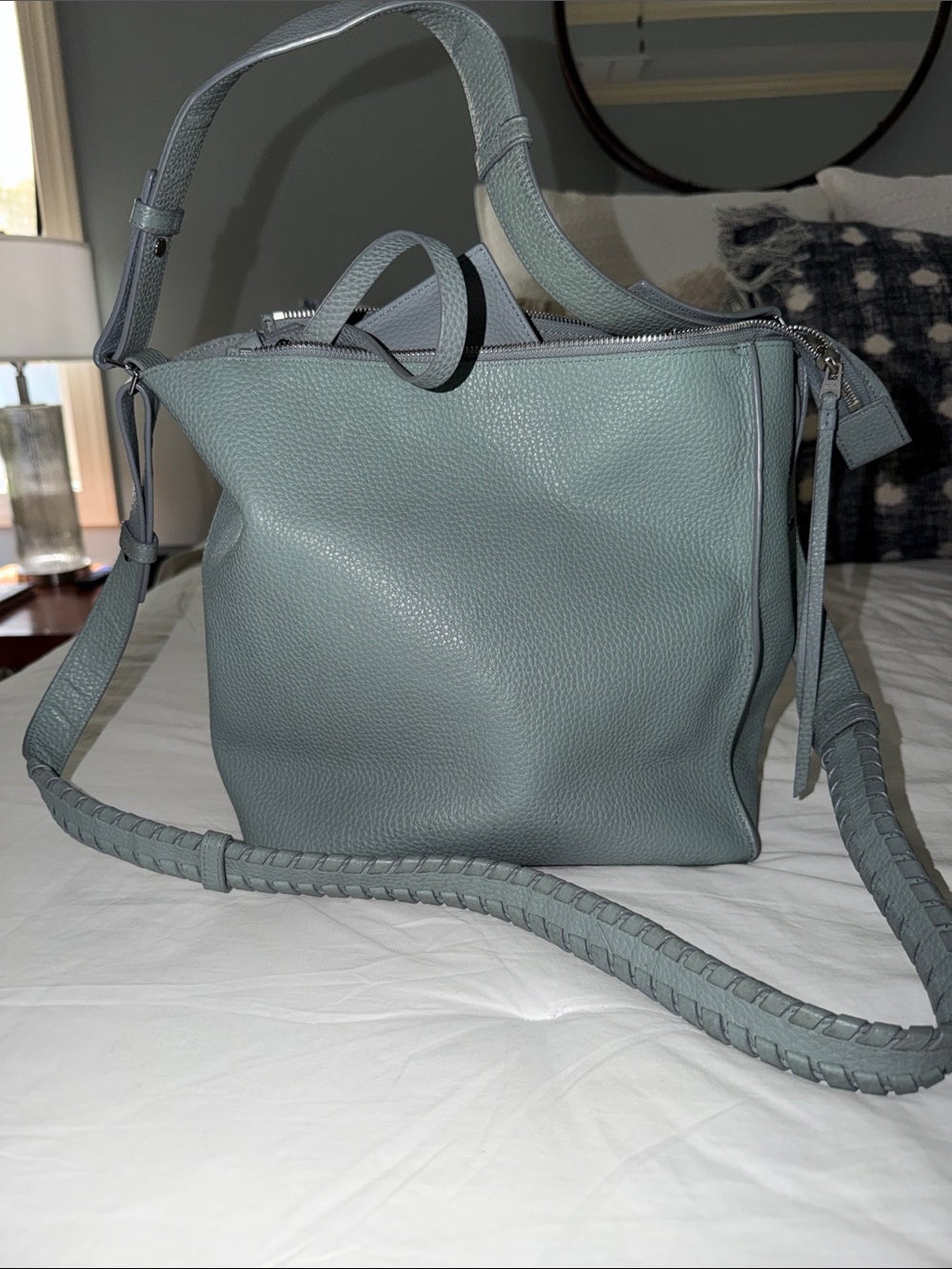 All Saints Kita Pebbled Leather Shoulder Bag